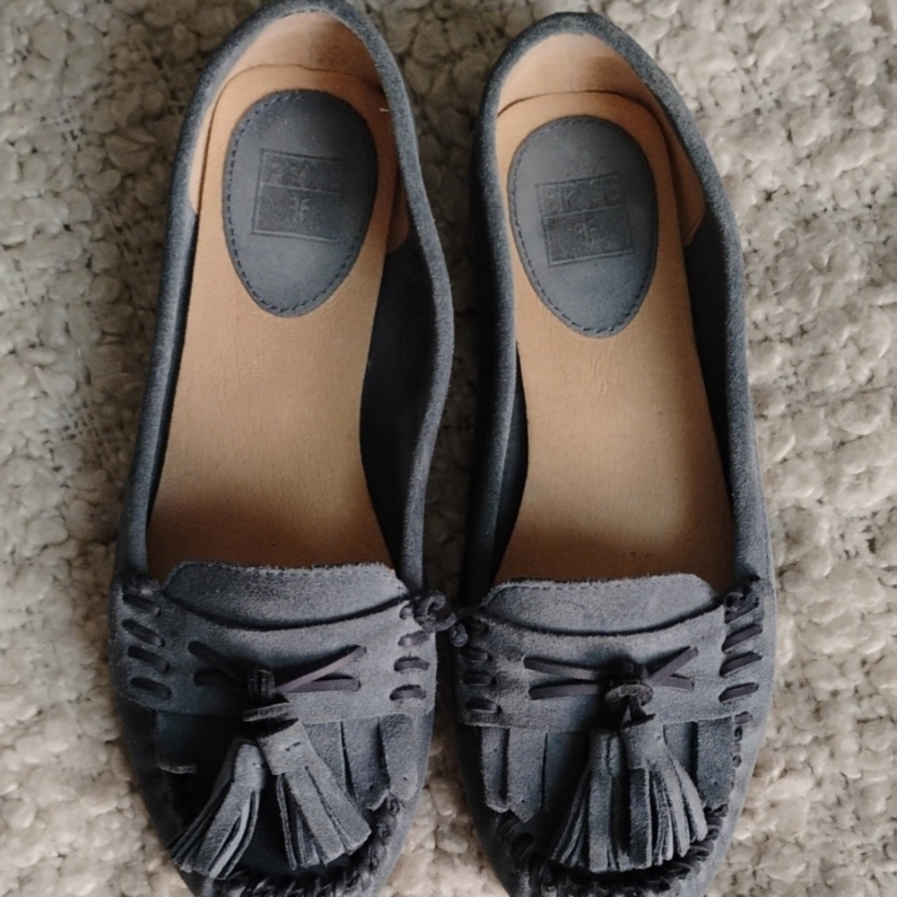 FRYE Suede Tassel Loafers